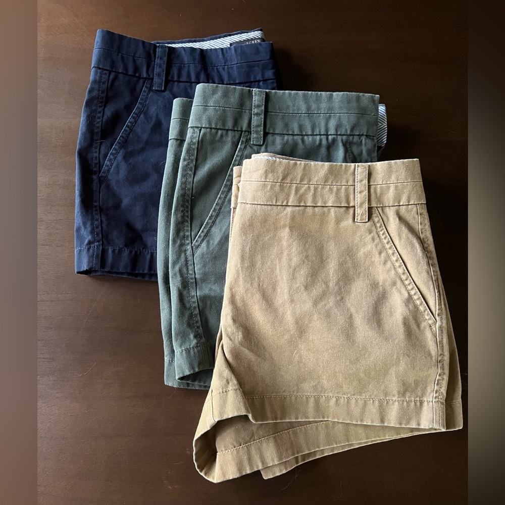 Jcrew Chino shorts 3 pack